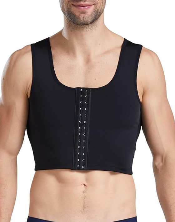 HMCRFYA Men's Slimming Body Shaper Sleeveless Corset Vest