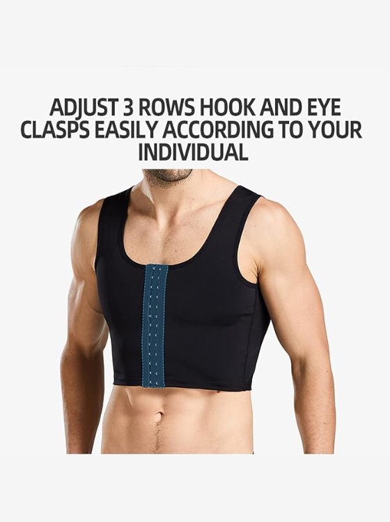 HMCRFYA Men's Slimming Body Shaper Sleeveless Corset Vest - Image 4