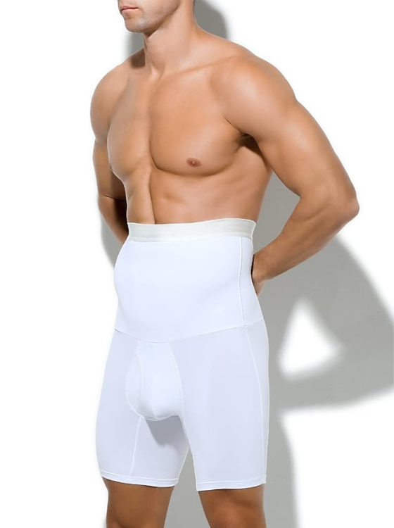 Casey Kevin Men's Body Shaper Tummy Control Slimming Shapewear Shorts High Waist Boxer Seamless Belly Girdle Boxers - Image 4