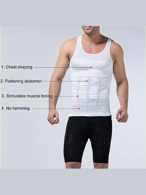 Men's Slimming Underwear Body Shapewear MNS Slim Body Shapewear - Image 5