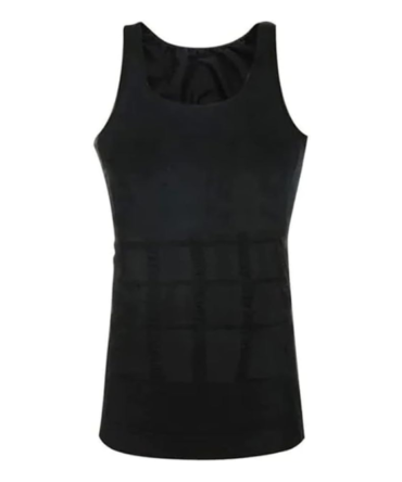 Men's Slimming Underwear Body Shapewear MNS Slim Body Shapewear - Black